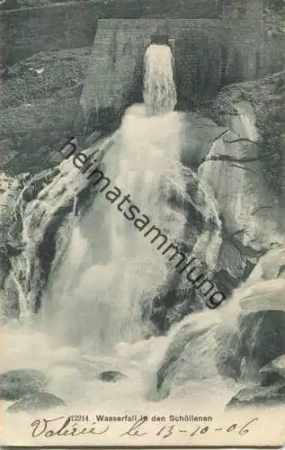 Schöllenen - Wasserfall - Verlag Wehrli Kilchberg - gel. 1906