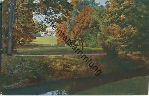 Bad Nauheim - Park mit Kurhaus - Foto-AK - Verlag C. Ahrens Bad Nauheim