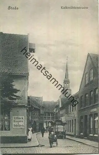 Stade - Kalkmühlenstrasse - Brennerei & Hefefabrik H. Hinck - Verlag M. Glückstadt & Münden Hamburg