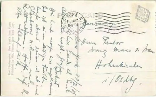 Manhattan Island - Aerial View - Foto-AK - Verlag Wm. Frange New York City