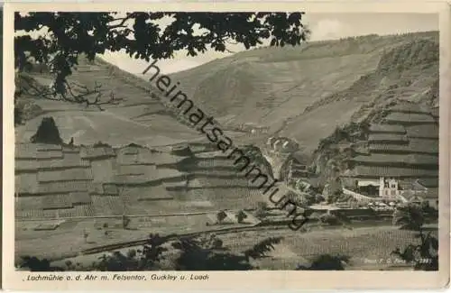 Lochmühle an der Ahr - Felsentor - Guckley - Laach - Foto-AK - Verlag F. G. Zeitz Königssee