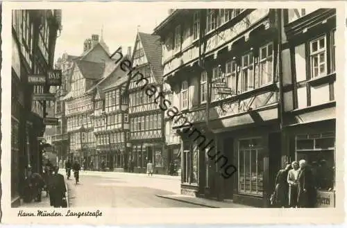 Hann. Münden - Langestrasse - Foto-AK - Verlag J. Herzel Hann. Münden