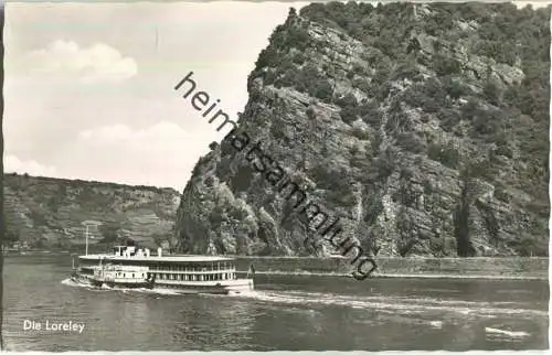 Loreley - Fahrgastschiff Vaterland - Foto-AK - Verlag V. Pallmann Wiesbaden