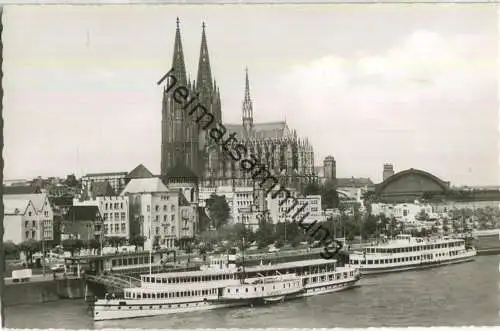 Köln - Fahrgastschiff Elberfeld - Foto-AK - Verlag Georg Stilke Köln