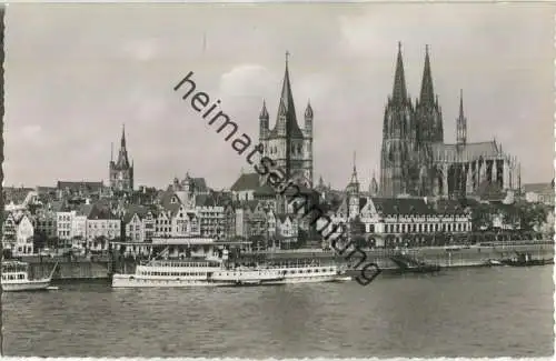 Köln - Fahrgastschiff Elberfeld - Foto-AK - Verlag Schöning & Co Lübeck