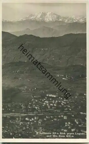 Blick gegen Lugano und Monte Rosa - Foto-Ansichtskarte - Verlag J. Gaberell Thalwil