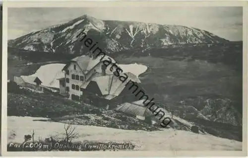 Rax - Ottohaus Camillo Kronich - Foto-Ansichtskarte