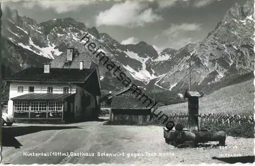 Maria Alm Hintertal - Gasthaus Botenwirt (Besitzer Rainer Alois) gegen Torscharte - Foto-Ansichtskarte