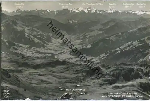 Blick auf Hohe Tauern vom Kitzbüheler Horn - Foto-Ansichtskarte - Verlag Alfred Gründler Salzburg