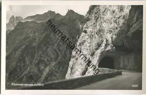 Flexenstrasse am Arlberg - Foto-Ansichtskarte - Photo Silvrettaverlag Rudolf Mathis Landeck