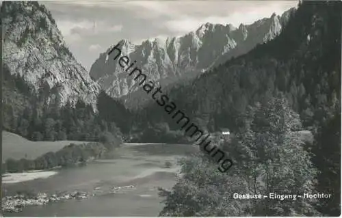 Gesäuse - Eingang - Hochtor - Foto-Ansichtskarte - Verlag Conrad Fankhauser Admont