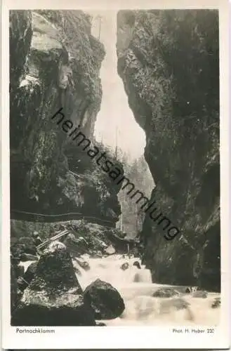 Partnachklamm - Foto-Ansichtskarte - Verlag Hans Huber Garmisch-Partenkirchen