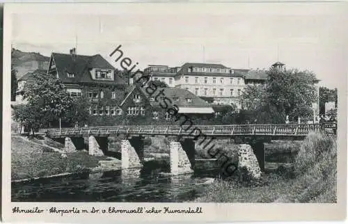 Ahrweiler - Ahrpartie mit Dr. von Ehrenwallscher Kuranstalt - Verlag Schöning & Co. Lübeck