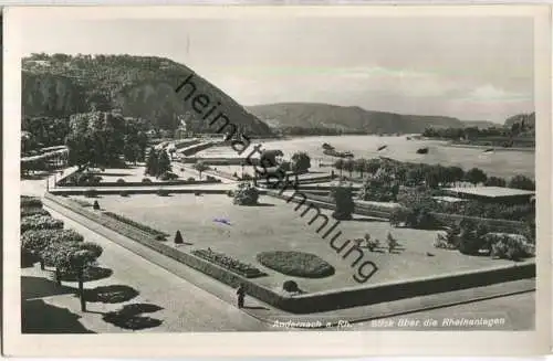 Andernach - Blick über die Rheinanlagen - Verlag Schöning & Co. Lübeck