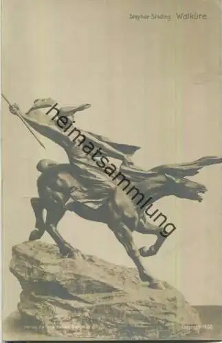 Walküre - Stephan Sinding - Verlag Keller & Reiner Berlin 1902