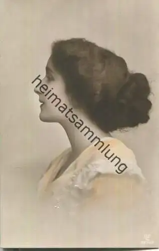 Frauenportrait - coloriert - Verlag Gustav Liersch & Co. Berlin