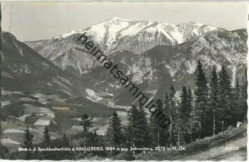 Blick von der Speckbacherhütte am Kreuzberg - Verlag Richard Pietsch & Co. KG