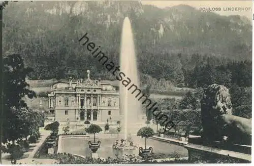 Schloss Linderhof - Verlag W. Zimmermann München 20er Jahre