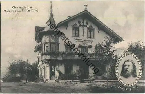 Oberammergau - Wohnhaus des Anton Lang - Verlag Lorenz Fränzl München