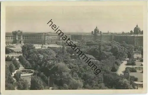 Wien - Blick von Burgtheater - Foto-Ansichtskarte - Verlag Kilophot. Wien