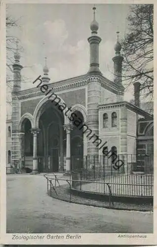 Zoologischer Garten Berlin - Antilopenhaus - Verlag des Aktien-Vereins des Zoologischen Gartens zu Berlin 40er Jahre