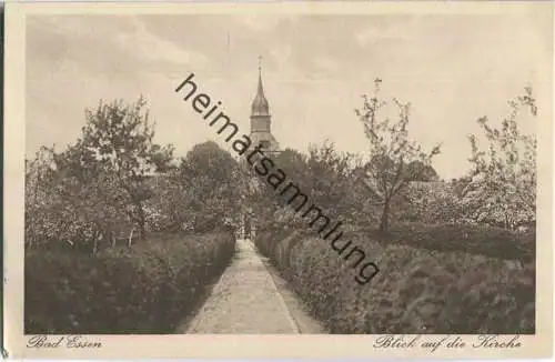 Bad Essen - Blick auf die Kirche - Verlag H. Hölting Bad Essen