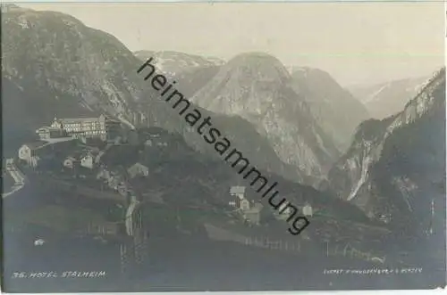 Hotel Stalheim - Foto-Ansichtskarte - Eneret K. Knudsen Co. Bergen