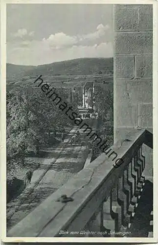 Blick vom Weintor nach Schweigen - Verlag Emil Hartmann Mannheim