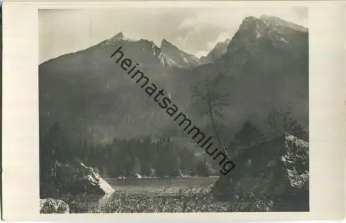 Hintersee bei Berchtesgaden - Partie mit dem Hochkalter - Verlag Karl Ermisch Berchtesgaden