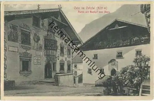 Oetz im Oetztal - Partie mit Gasthof zum Stern - Verlag Stengel & Co. Dresden 1912