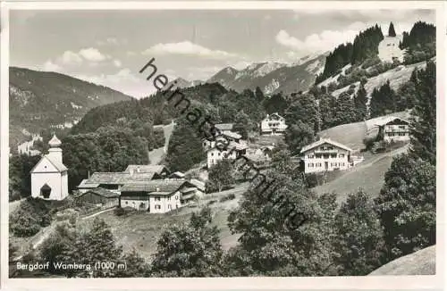 Bergdorf Wamberg - Foto-Ansichtskarte - Verlag Dr. Greiff Garmisch-Partenkirchen