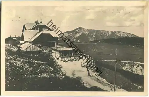 Ottohaus auf der Rax - Naturaufnahme Camillo Kronich Rax Ottohaus - Feldpost