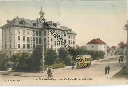 La Chaux-de-Fonds - College de la Charriere - Edition Franco Suisse Berne - Rückseite beschrieben 1907