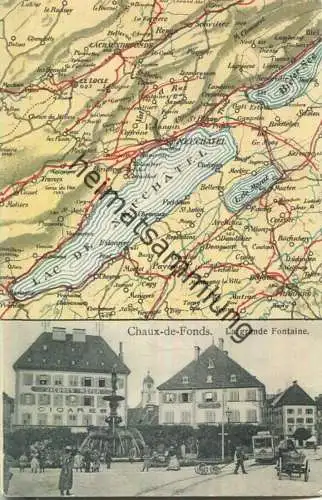 Chaux-de-Fonds - La grande Fontaine - Jacques Meyer Cigares - Edition Louis Burgy Lausanne