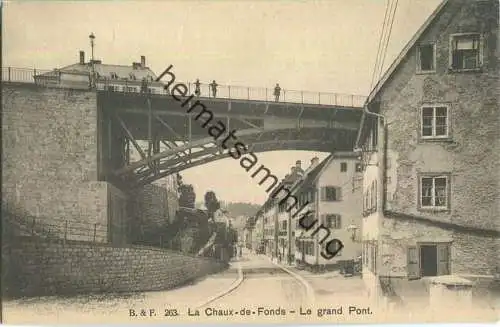 La Chaux-de-Fonds - Le grand Pont - Edition Franco Suisse Berne