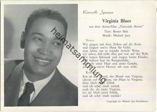 Kenneth Spencer - Virginia Blues 1953 - Schuhmann-Verlag Berlin