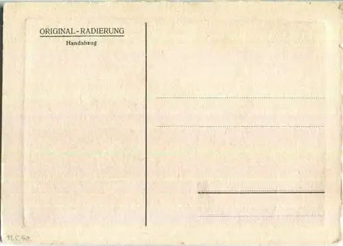 Berlin-Rixdorf - Radierung - Schmiede ca. 1940 Original-Radierung - Handabzug