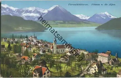 Vitznau und die Alpen - Vierwaldstättersee - Verlag E. Goetz Luzern
