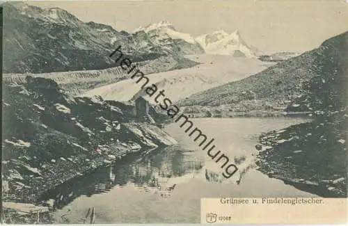 Grünsee und Findelengletscher - Verlag Künzli Zürich ca. 1915