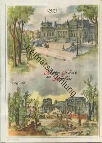 Beste Grüsse aus Berlin - 1946 - Reichstag - Verlag Neuroder Berlin
