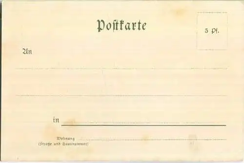 Schwarzwald - Künstlerkarte H. Daur 1897 - Verlag J. Velten Karlsruhe