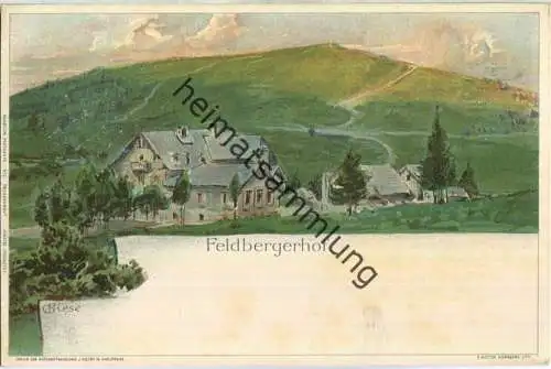 Feldbergerhof - Künstlerkarte C. Biese - Verlag J. Velten Karlsruhe