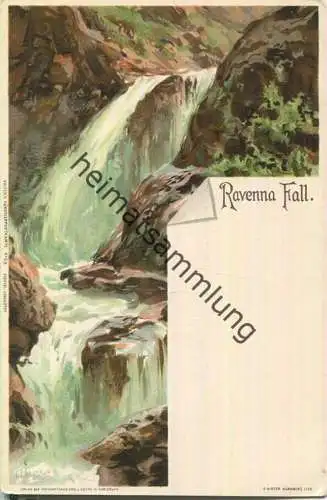 Ravenna-Fall - Künstlerkarte C. Biese - Verlag J. Velten Karlsruhe