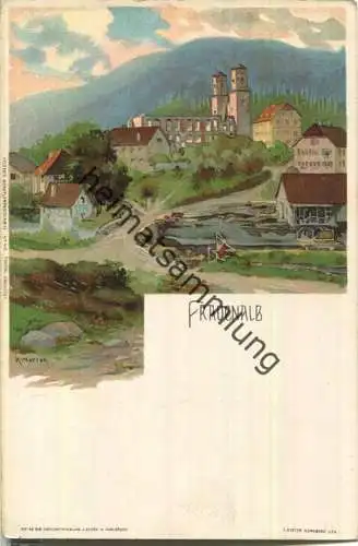 Frauenalb - Künstlerkarte Karl Mutter - Verlag J. Velten Karlsruhe