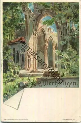 Allerheiligen - Künstlerkarte - Verlag J. Velten Karlsruhe