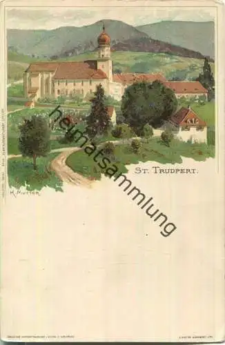 St. Trudpert - Künstlerkarte Karl Mutter - Verlag J. Velten Karlsruhe