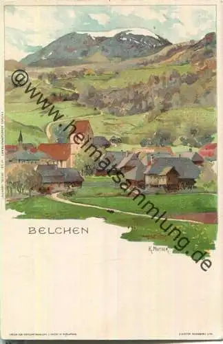 Belchen - Künstlerkarte Karl Mutter - Verlag J. Velten Karlsruhe