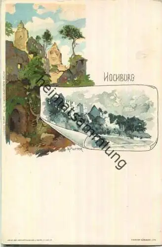 Hochburg bei Emmendingen - Künstlerkarte Karl Mutter - Verlag J. Velten Karlsruhe