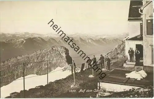 Auf dem Säntis - Blick gegen die sieben Kurfürsten - Foto-Ansichtskarte - Verlag W. Zimmermann-Strässler Luzern