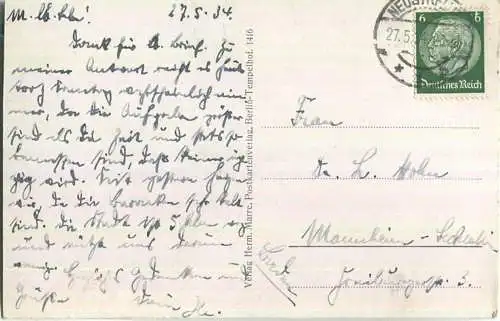 Der Lange See bei Neustrelitz - Verlag Hermann Marre Berlin-Tempelhof